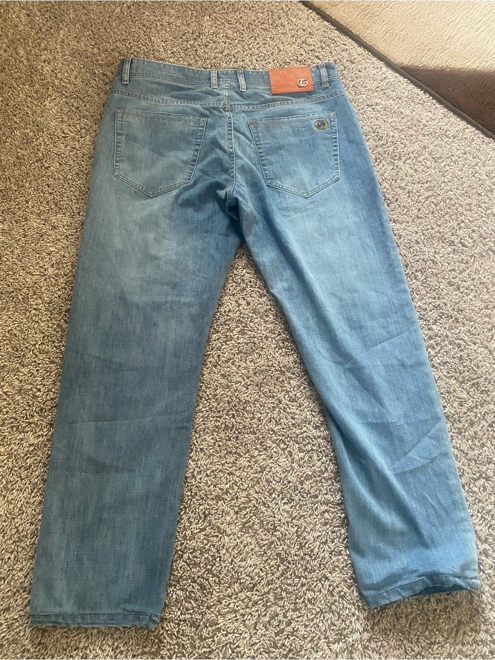 Classic Men's Medium Blue Straight Jeans